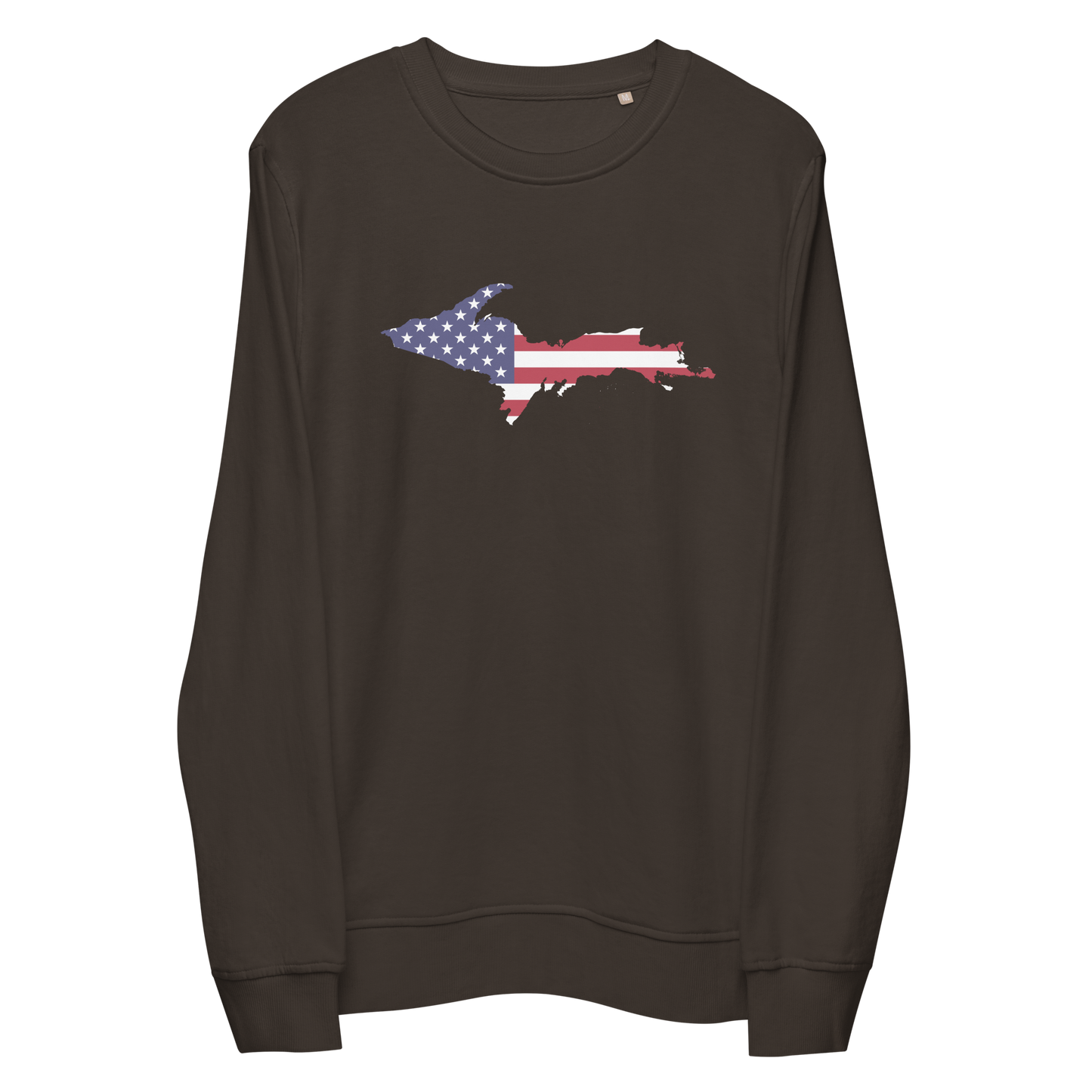 Michigan Upper Peninsula Organic Sweatshirt (w/ UP USA Flag Outline)