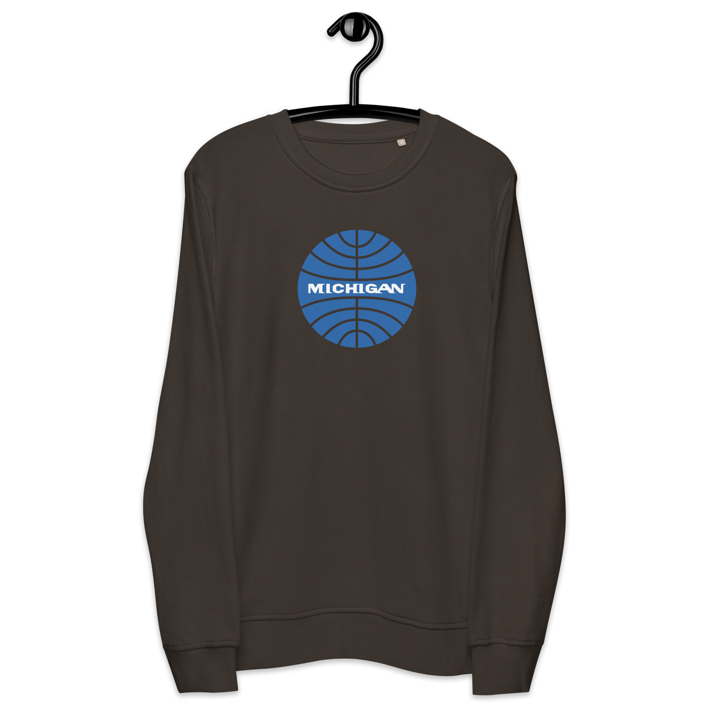 'Michigan' Organic Sweatshirt (Vintage Airline Parody)