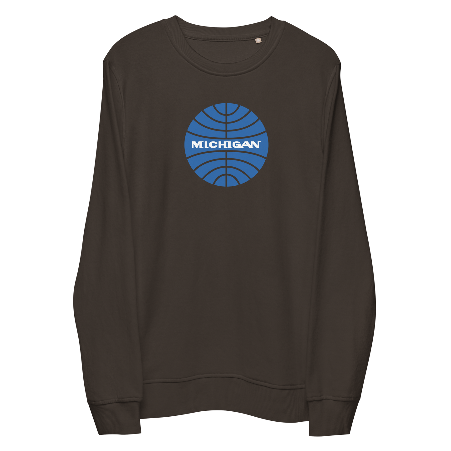 'Michigan' Organic Sweatshirt (Vintage Airline Parody)