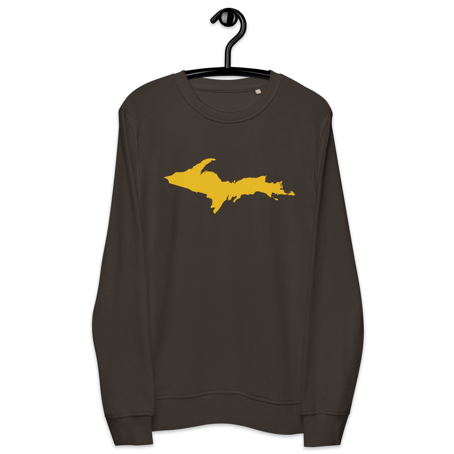 Michigan Upper Peninsula Organic Sweatshirt (w/ Gold UP Outline)