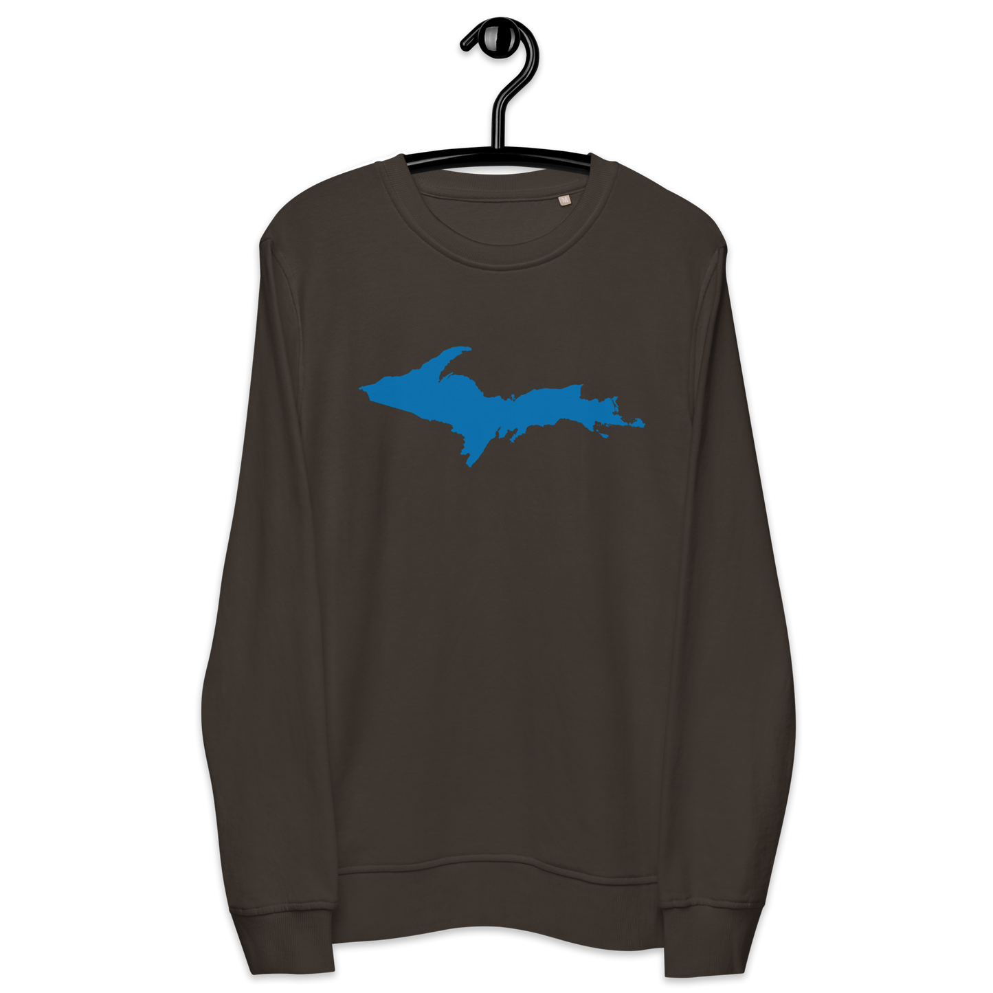 Michigan Upper Peninsula Organic Sweatshirt (w/ Azure UP Outline)