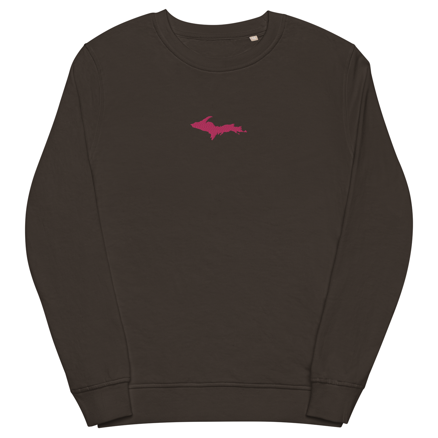 Michigan Upper Peninsula Sweatshirt (w/ Embroidered Pink UP Outline) | Unisex Organic