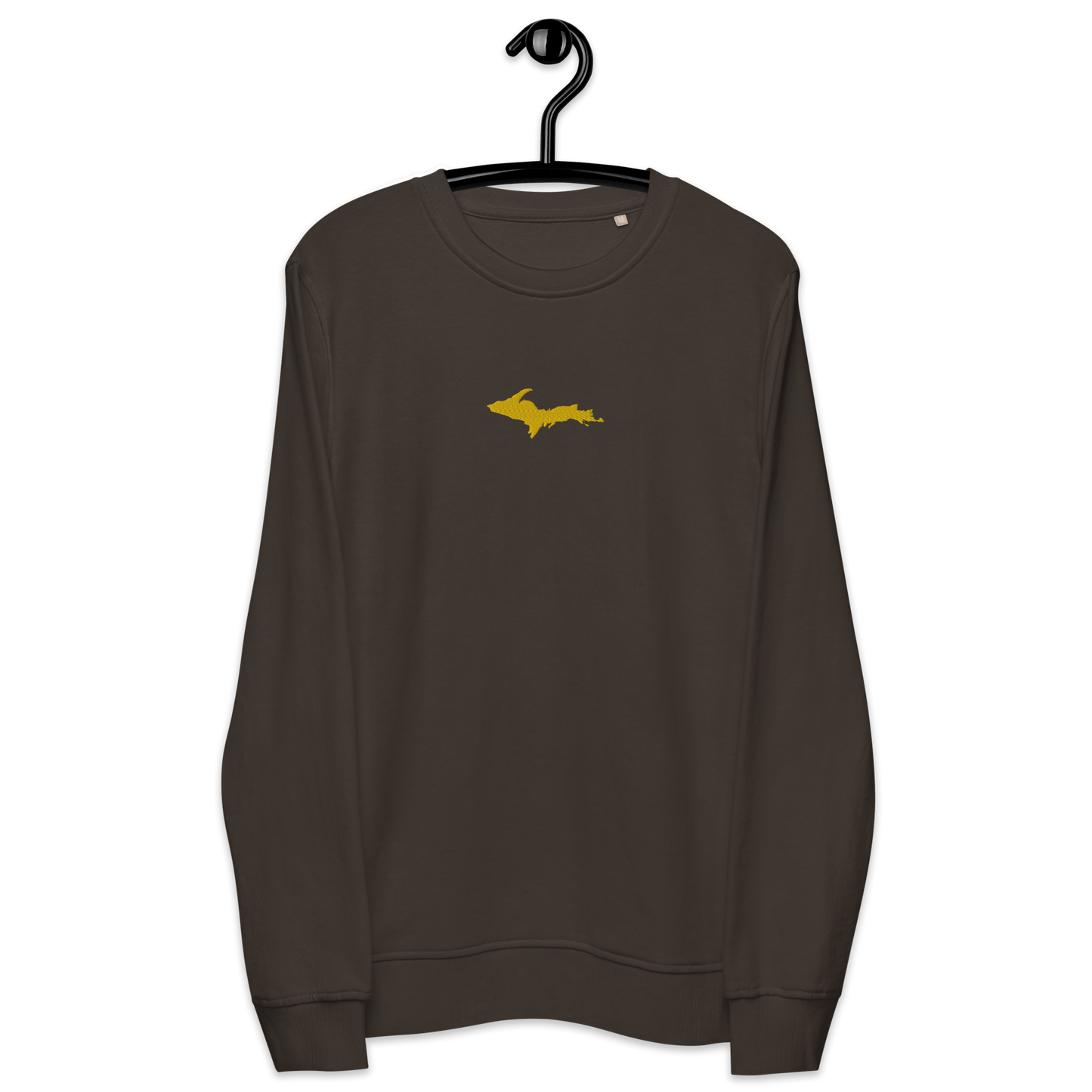 Michigan Upper Peninsula Sweatshirt (w/ Embroidered Gold UP Outline) | Unisex Organic