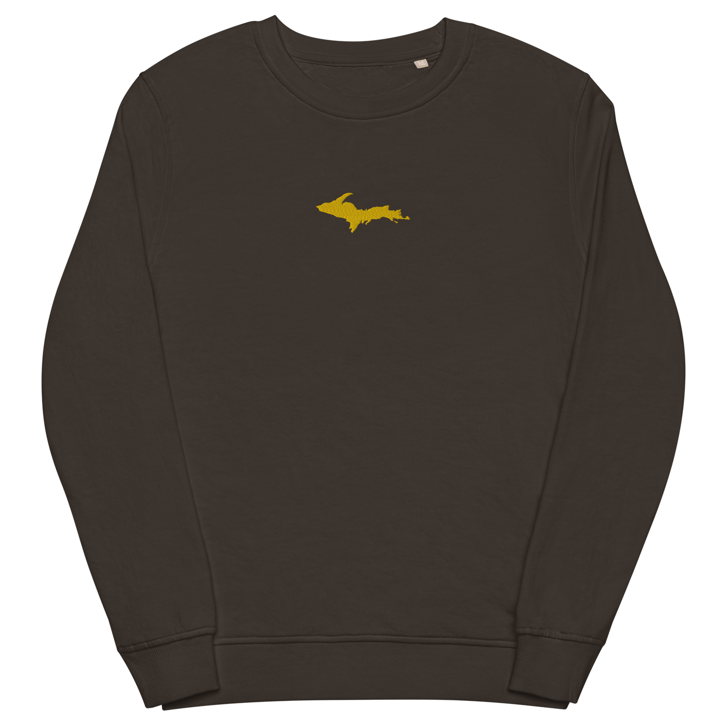 Michigan Upper Peninsula Sweatshirt (w/ Embroidered Gold UP Outline) | Unisex Organic