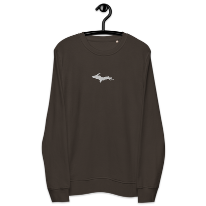 Michigan Upper Peninsula Sweatshirt (w/ Embroidered UP Outline) | Unisex Organic