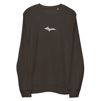 Michigan Upper Peninsula Sweatshirt (w/ Embroidered UP Outline) | Unisex Organic