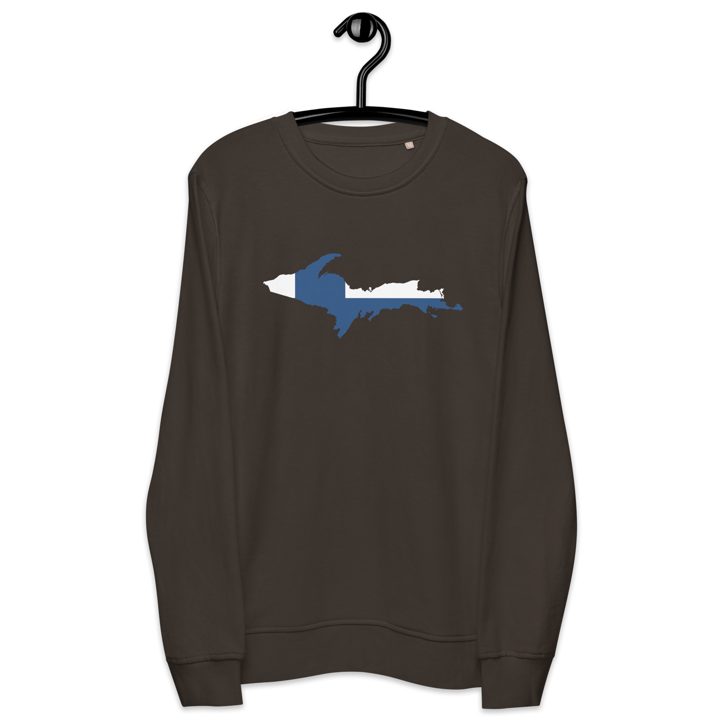 Michigan Upper Peninsula Sweatshirt (w/ UP Finland Flag Outline) | Unisex Organic