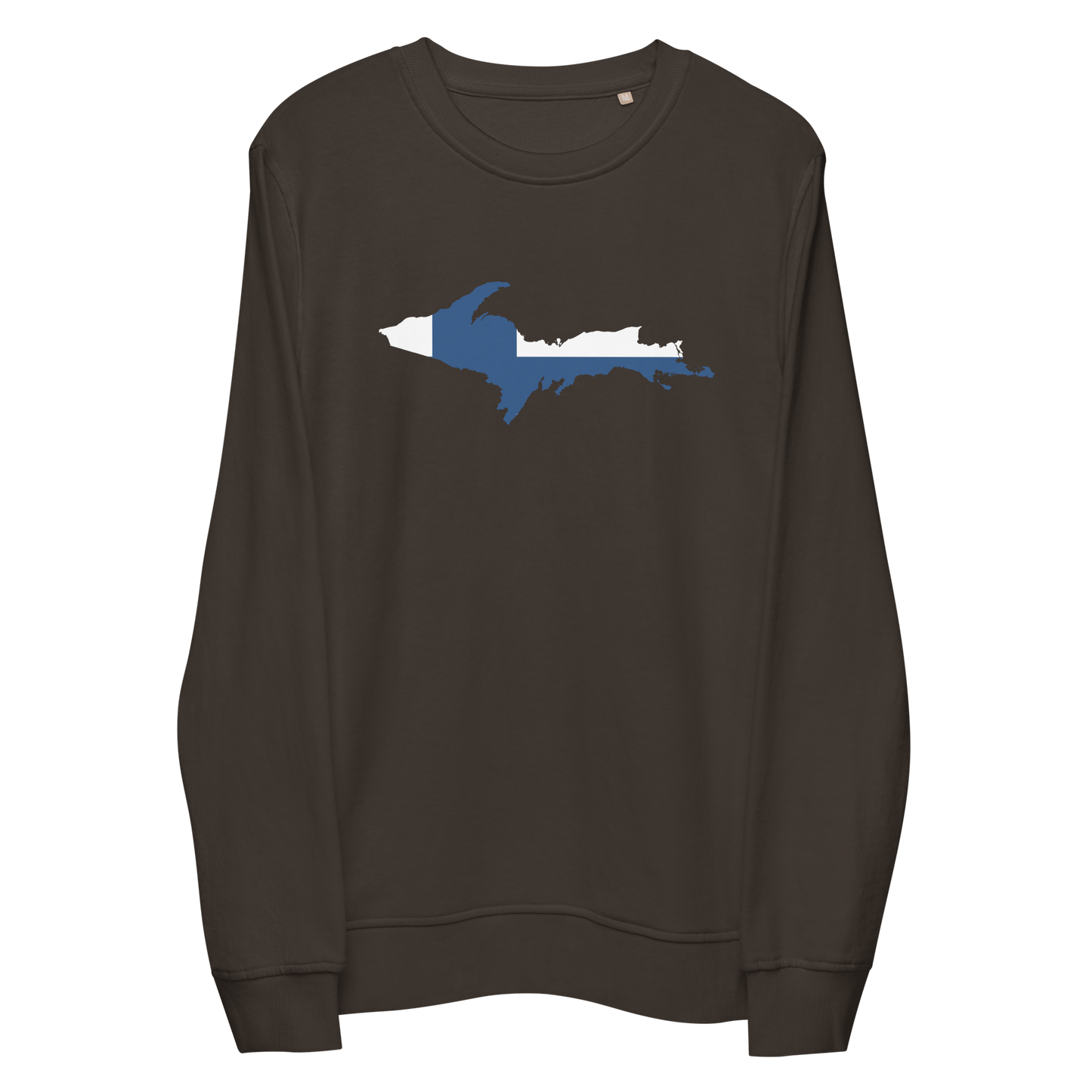 Michigan Upper Peninsula Sweatshirt (w/ UP Finland Flag Outline) | Unisex Organic