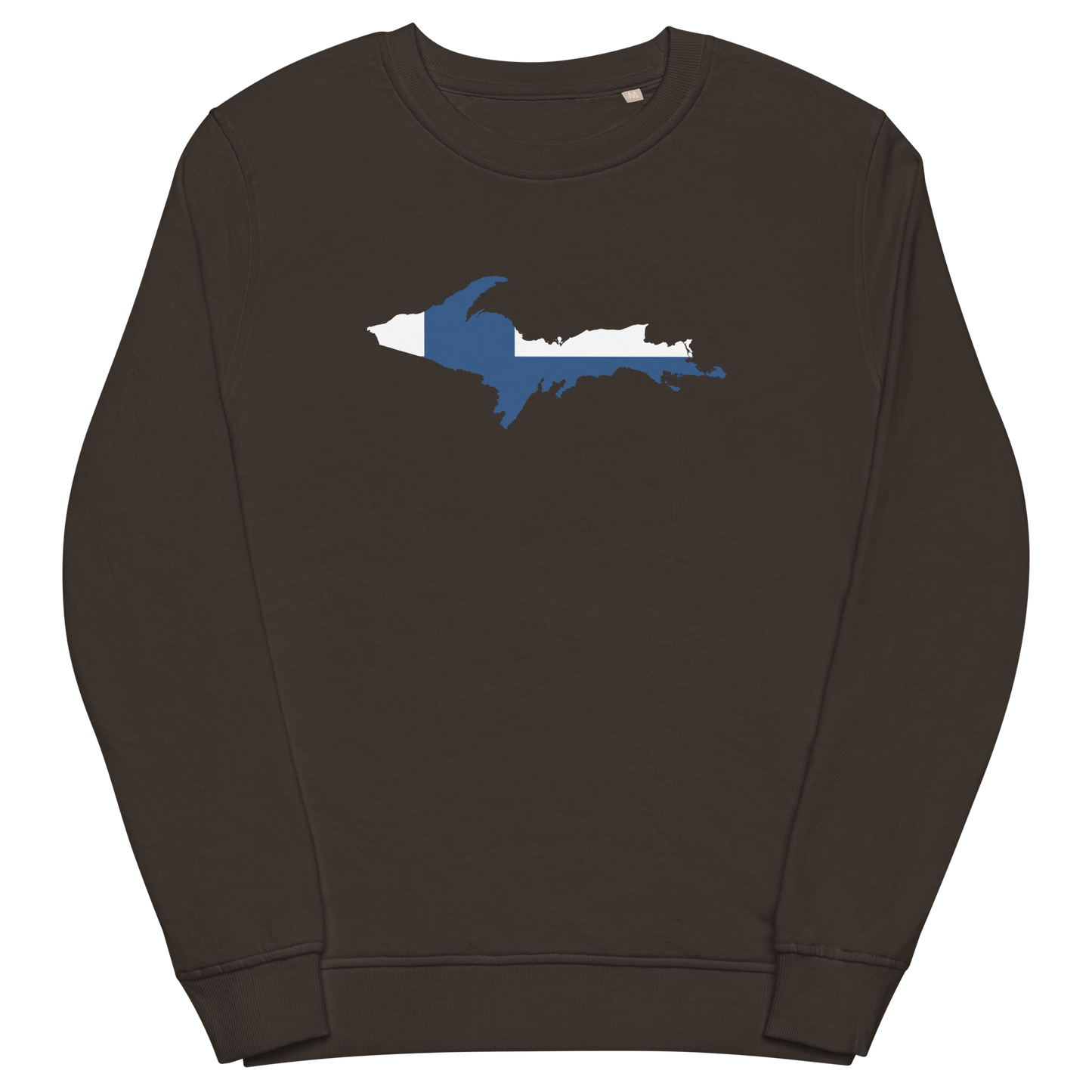 Michigan Upper Peninsula Sweatshirt (w/ UP Finland Flag Outline) | Unisex Organic