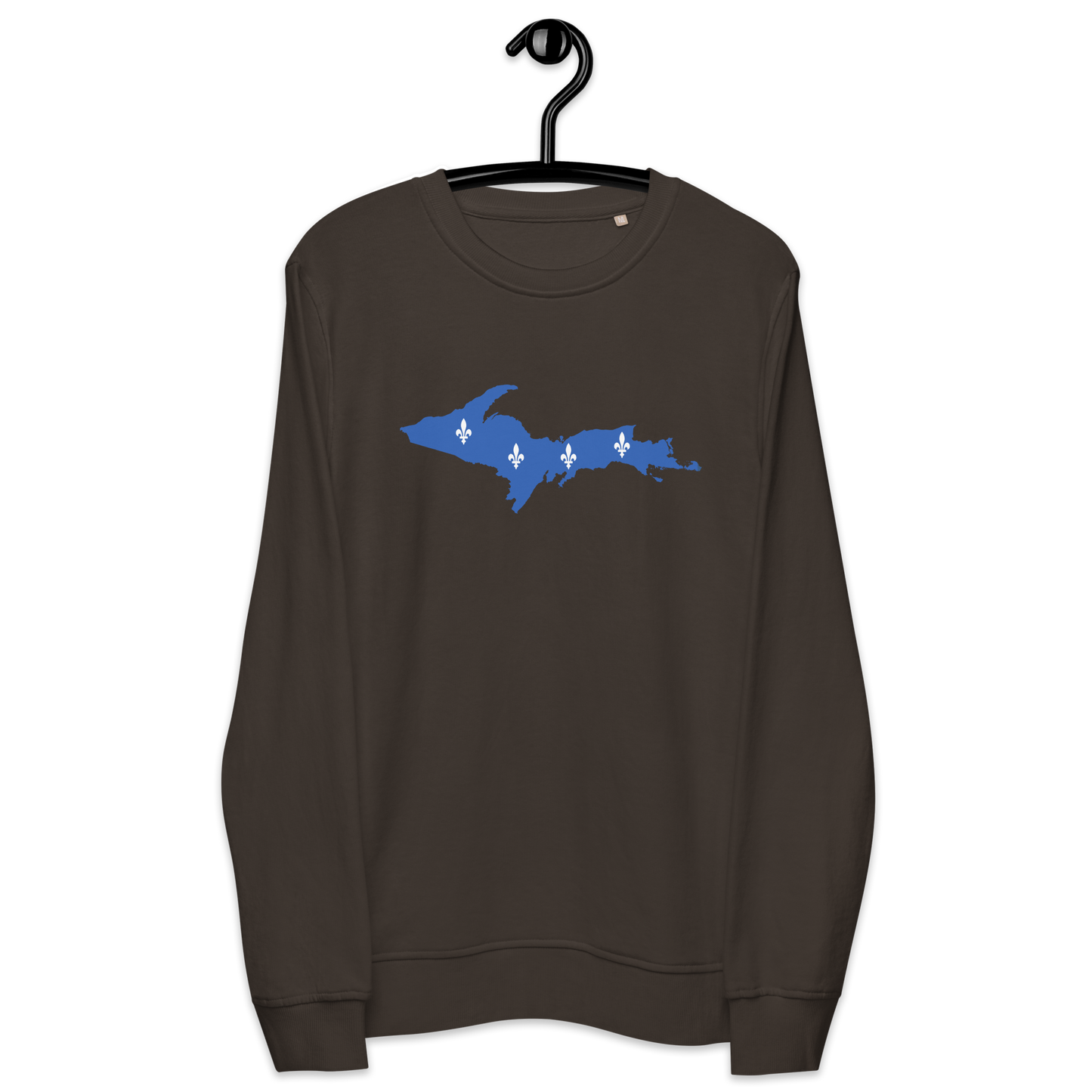 Michigan Upper Peninsula Sweatshirt (w/ UP Quebec Flag Outline) | Unisex Organic