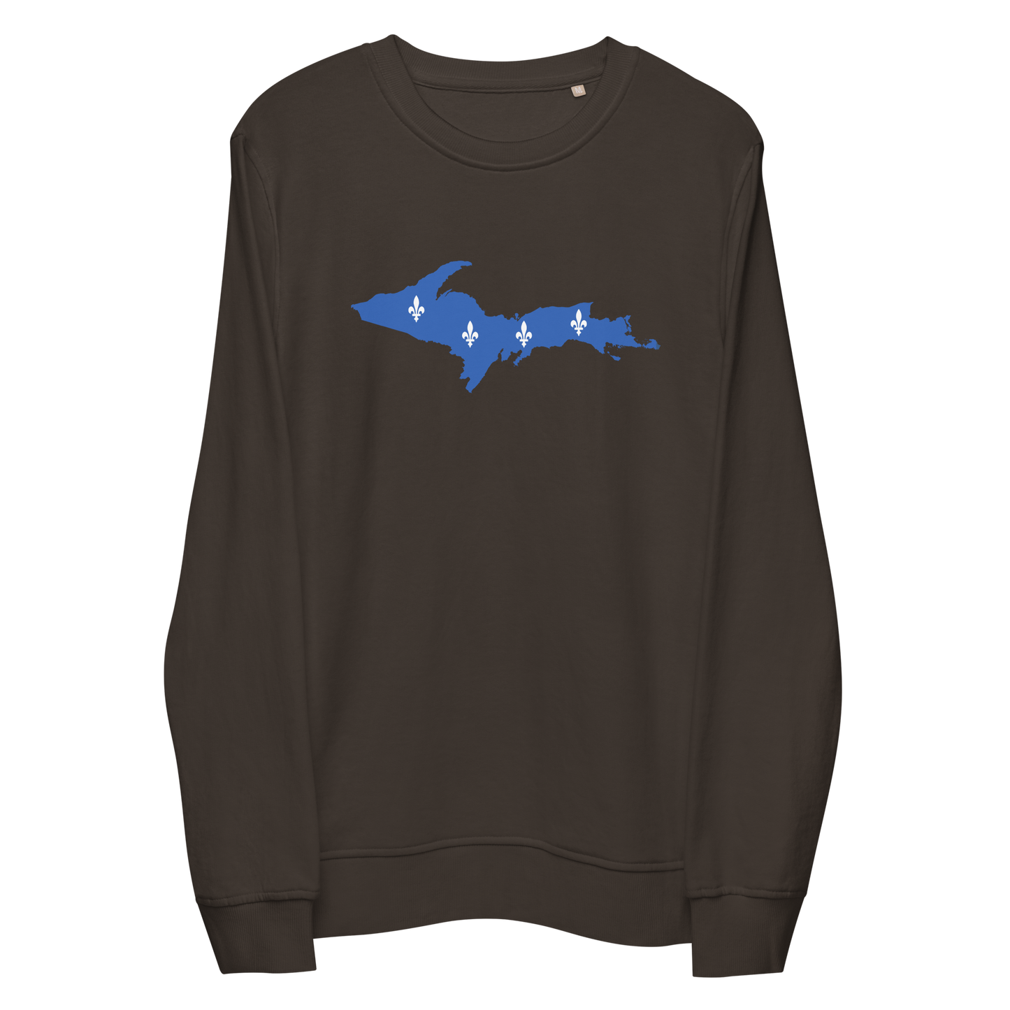 Michigan Upper Peninsula Sweatshirt (w/ UP Quebec Flag Outline) | Unisex Organic