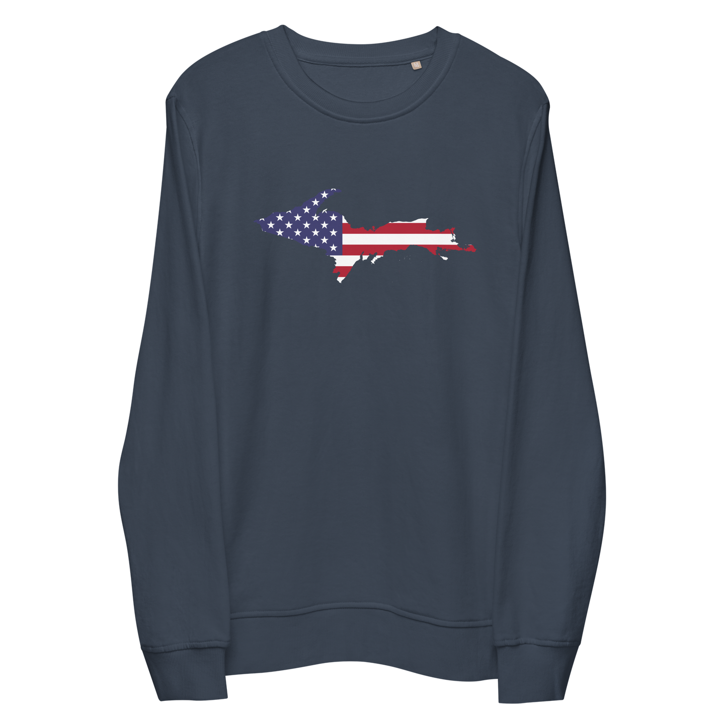 Michigan Upper Peninsula Organic Sweatshirt (w/ UP USA Flag Outline)