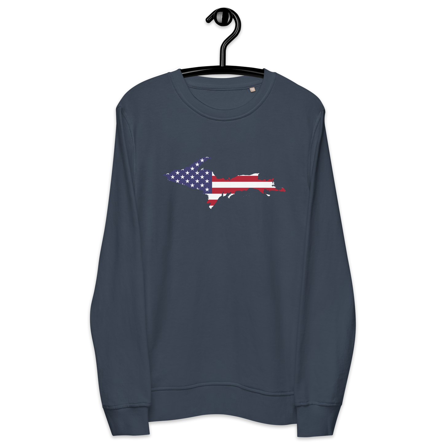 Michigan Upper Peninsula Organic Sweatshirt (w/ UP USA Flag Outline)