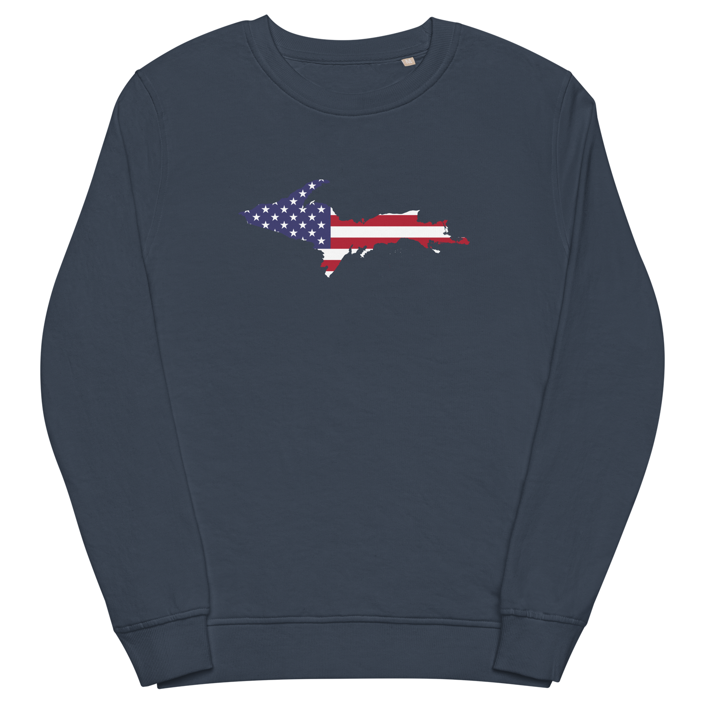 Michigan Upper Peninsula Organic Sweatshirt (w/ UP USA Flag Outline)