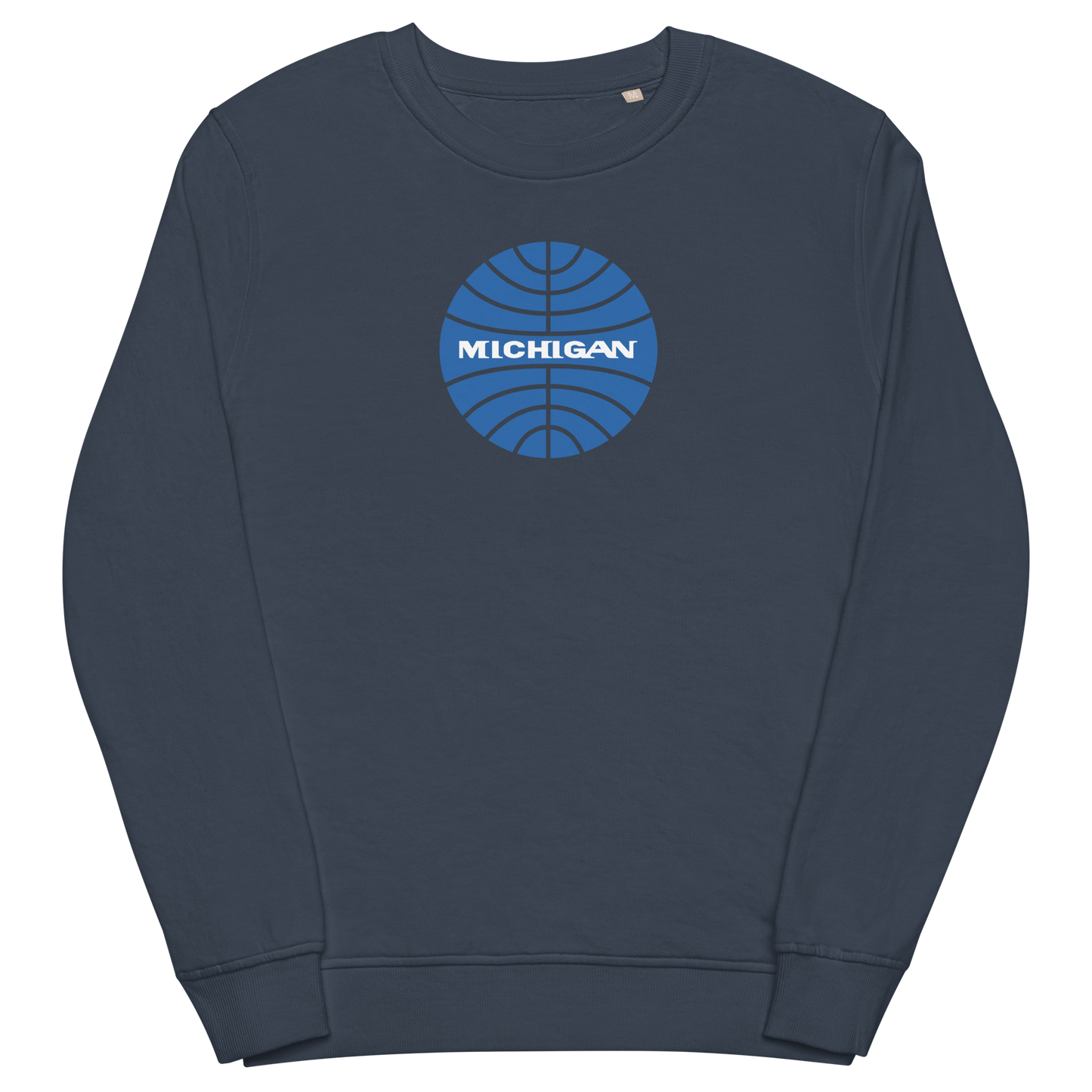 'Michigan' Organic Sweatshirt (Vintage Airline Parody)