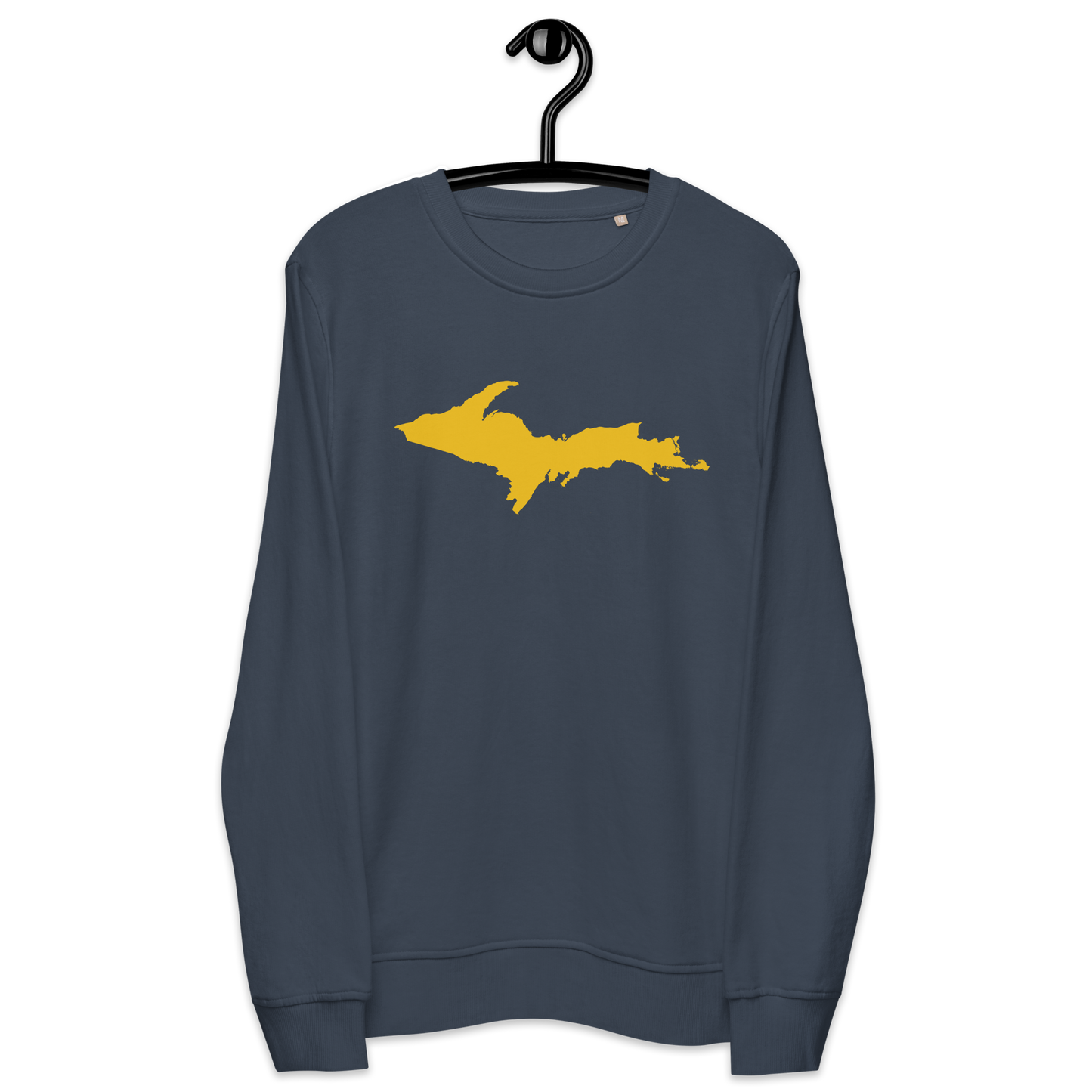 Michigan Upper Peninsula Organic Sweatshirt (w/ Gold UP Outline)