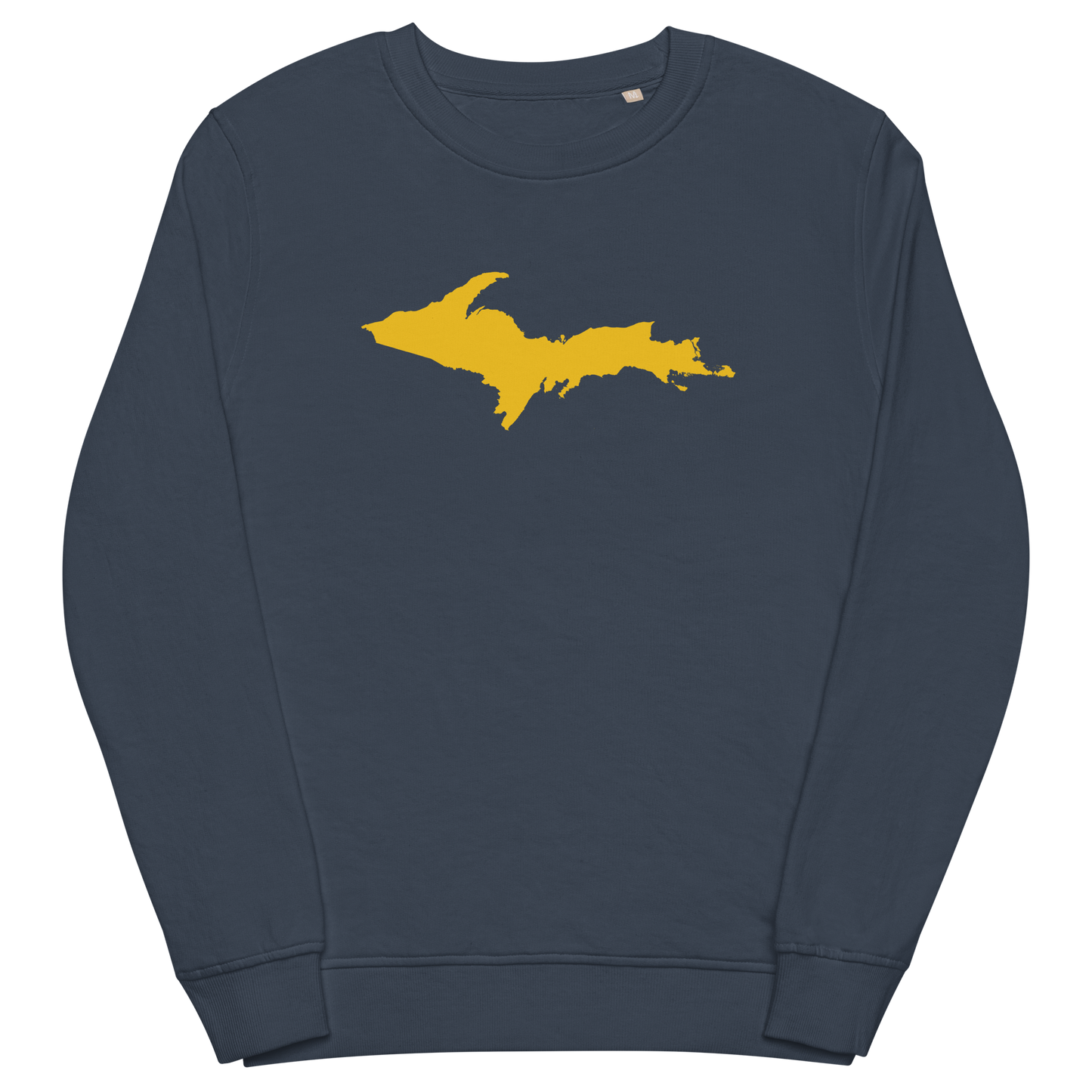 Michigan Upper Peninsula Organic Sweatshirt (w/ Gold UP Outline)