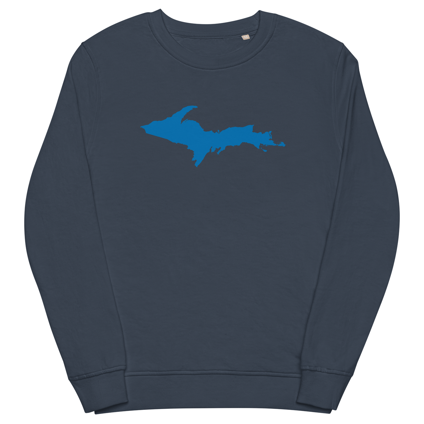 Michigan Upper Peninsula Organic Sweatshirt (w/ Azure UP Outline)