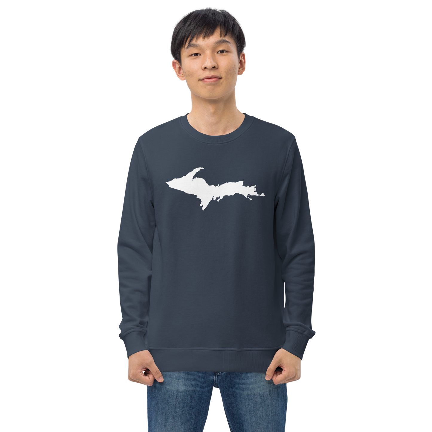 Michigan Upper Peninsula Organic Sweatshirt (w/ UP Outline)