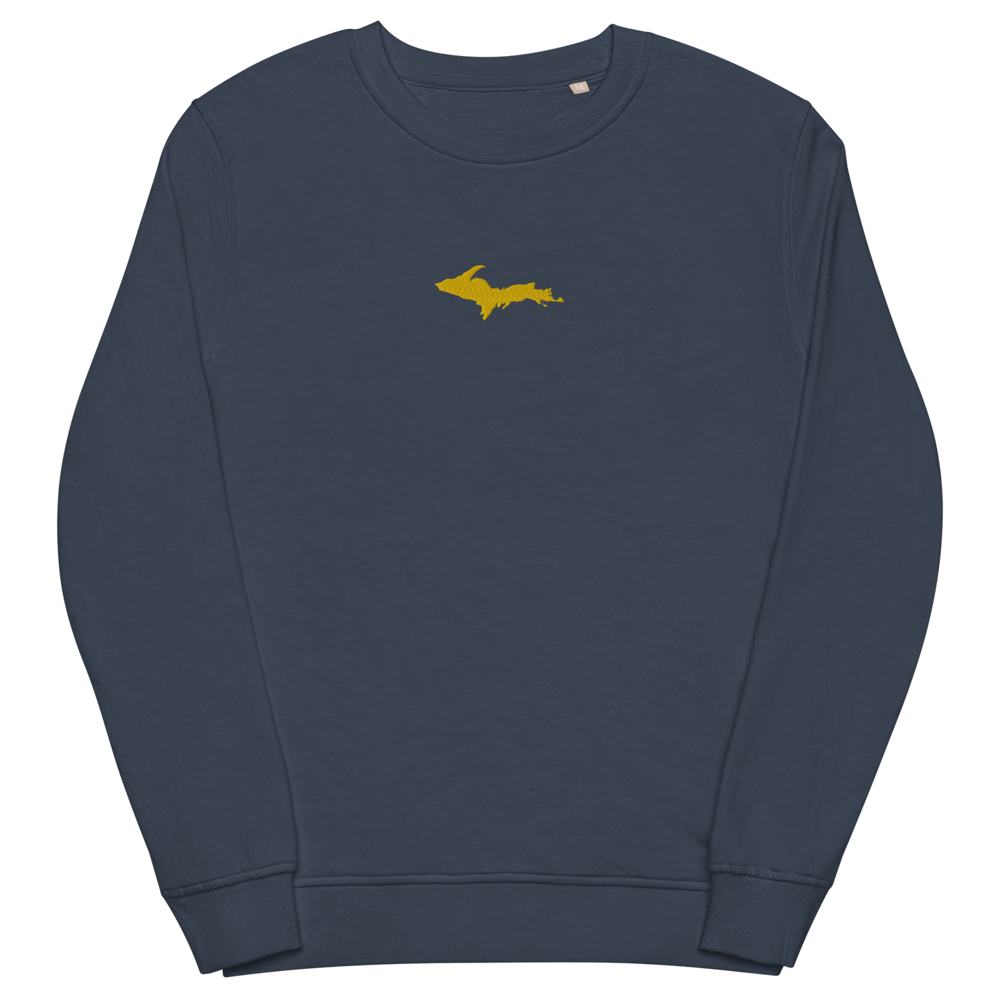 Michigan Upper Peninsula Sweatshirt (w/ Embroidered Gold UP Outline) | Unisex Organic