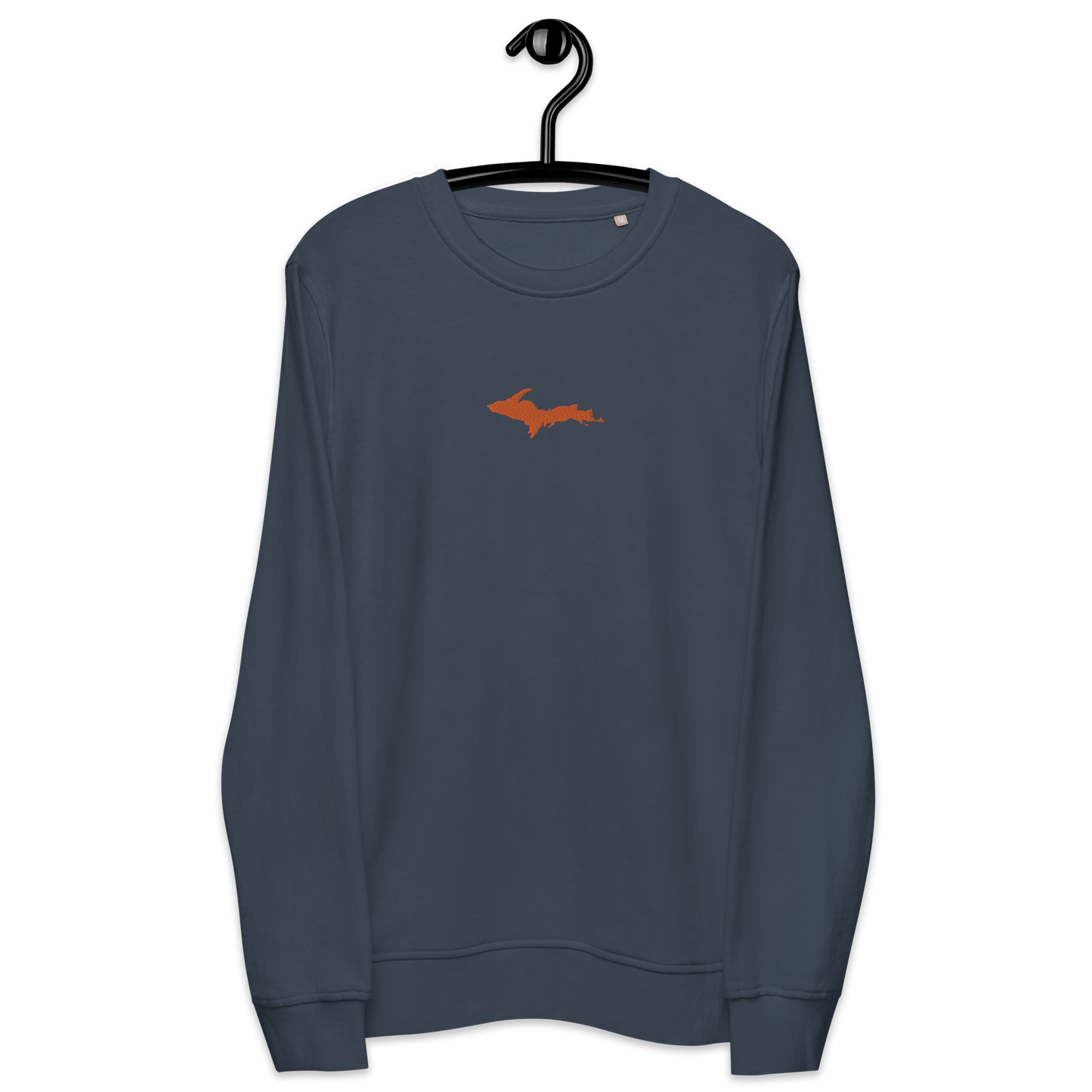 Michigan Upper Peninsula Sweatshirt (w/ Embroidered Orange UP Outline) | Unisex Organic