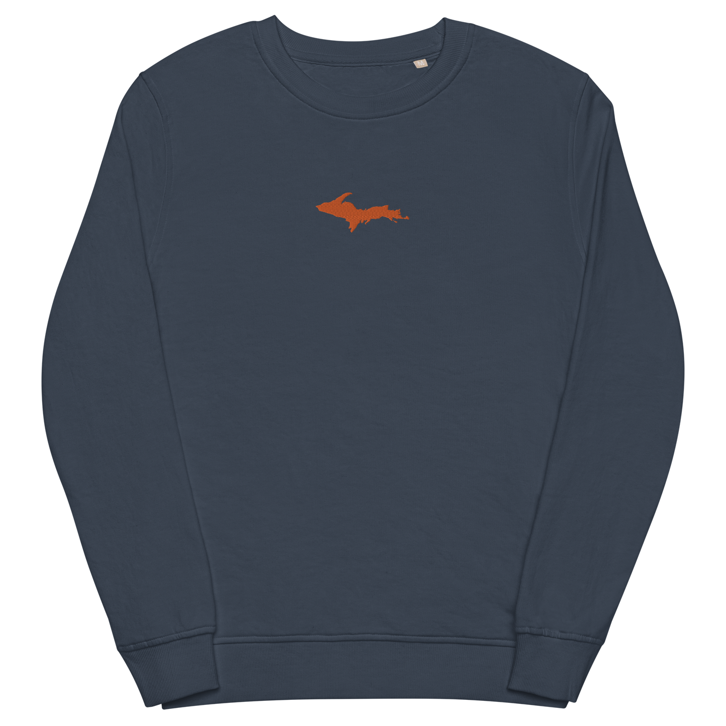 Michigan Upper Peninsula Sweatshirt (w/ Embroidered Orange UP Outline) | Unisex Organic