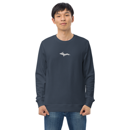 Michigan Upper Peninsula Sweatshirt (w/ Embroidered UP Outline) | Unisex Organic
