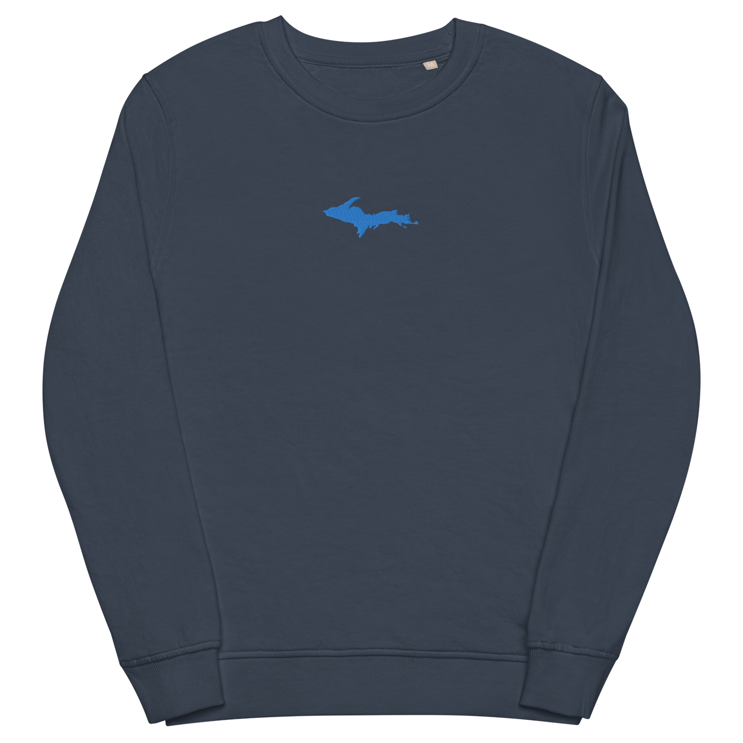 Michigan Upper Peninsula Sweatshirt (w/ Embroidered Azure UP Outline) | Unisex Organic