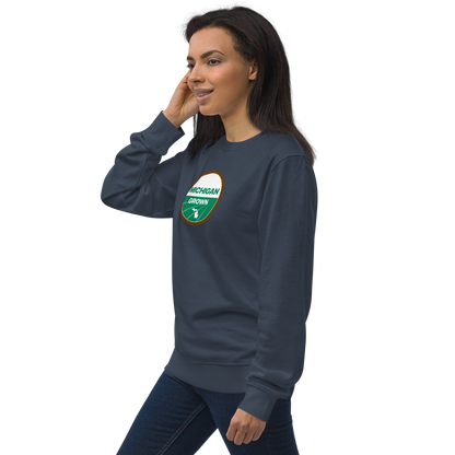 'Michigan Grown' Sweatshirt (Agricultural Certification Parody) | Unisex Organic