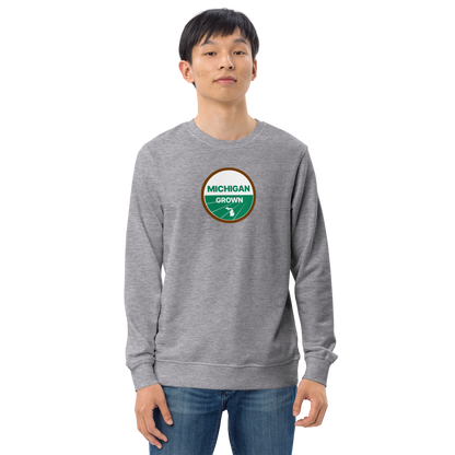 'Michigan Grown' Sweatshirt (Agricultural Certification Parody) | Unisex Organic