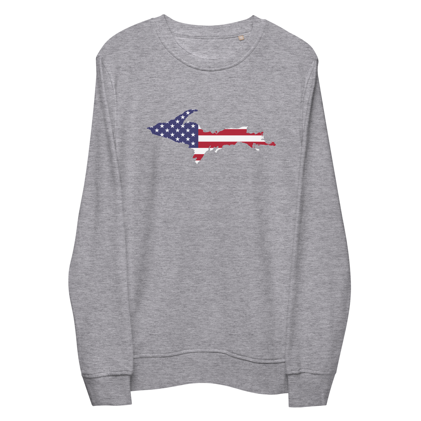 Michigan Upper Peninsula Organic Sweatshirt (w/ UP USA Flag Outline)