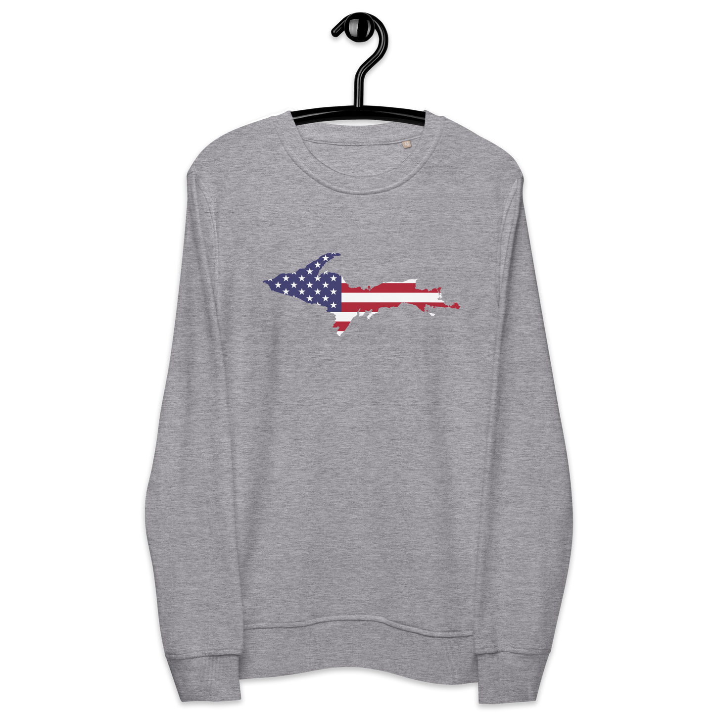 Michigan Upper Peninsula Organic Sweatshirt (w/ UP USA Flag Outline)