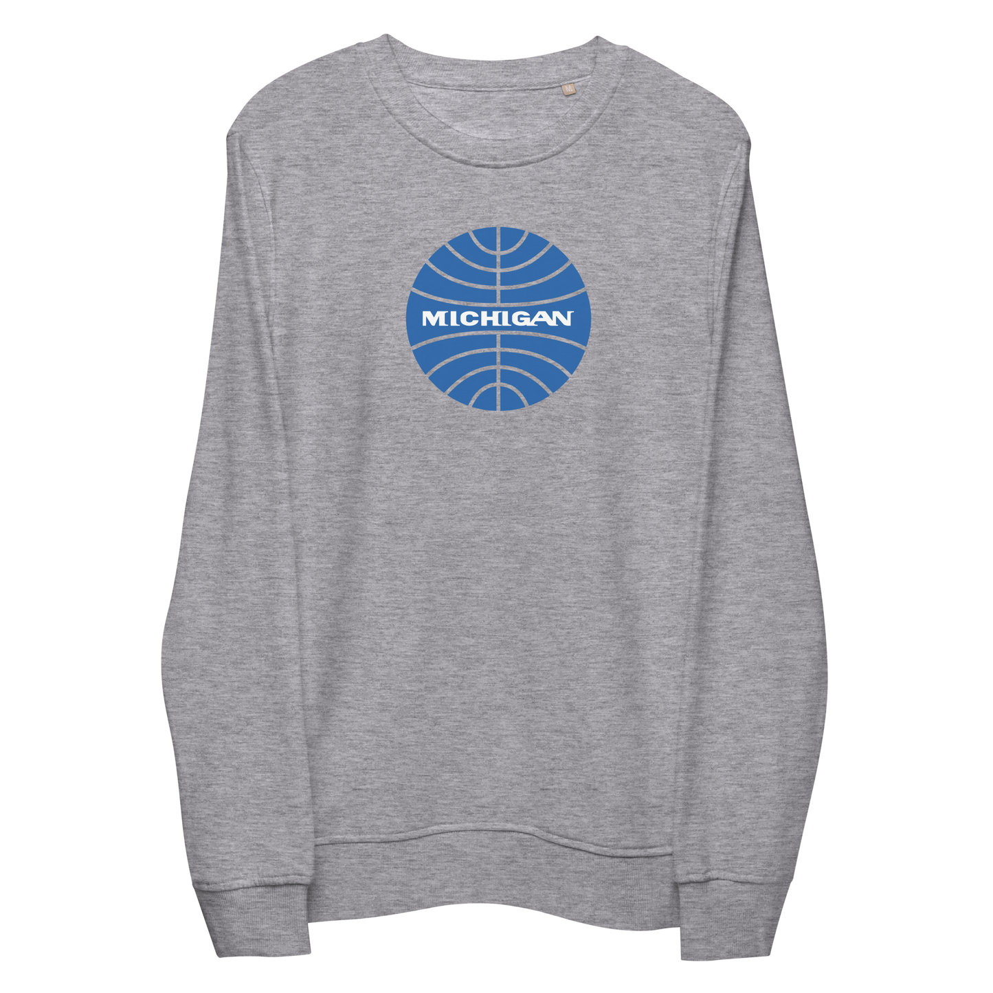 'Michigan' Organic Sweatshirt (Vintage Airline Parody)