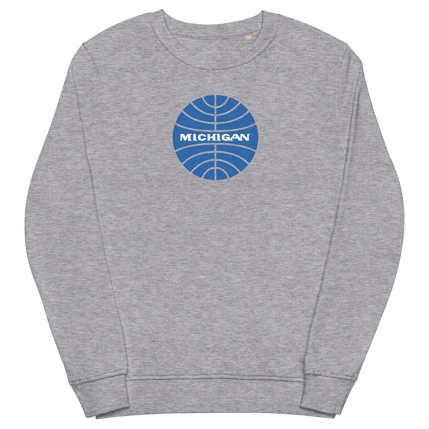 'Michigan' Organic Sweatshirt (Vintage Airline Parody)