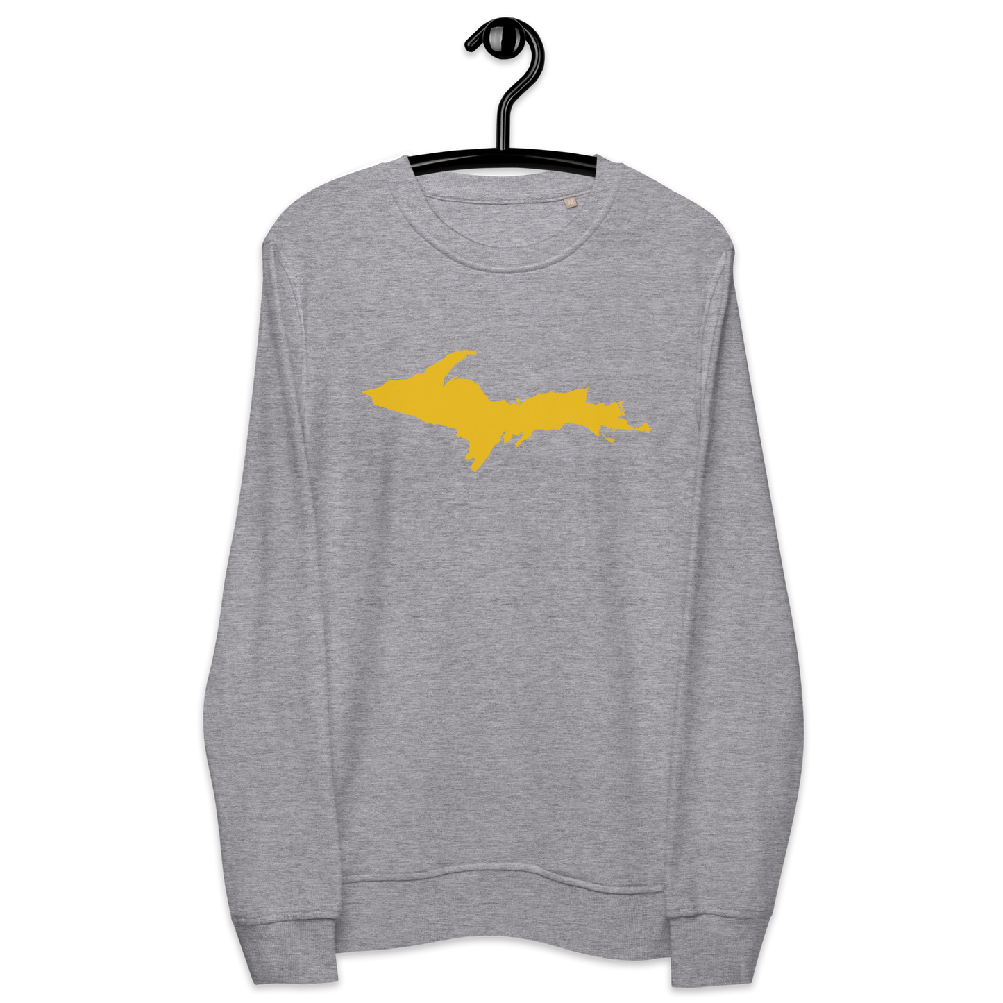 Michigan Upper Peninsula Organic Sweatshirt (w/ Gold UP Outline)