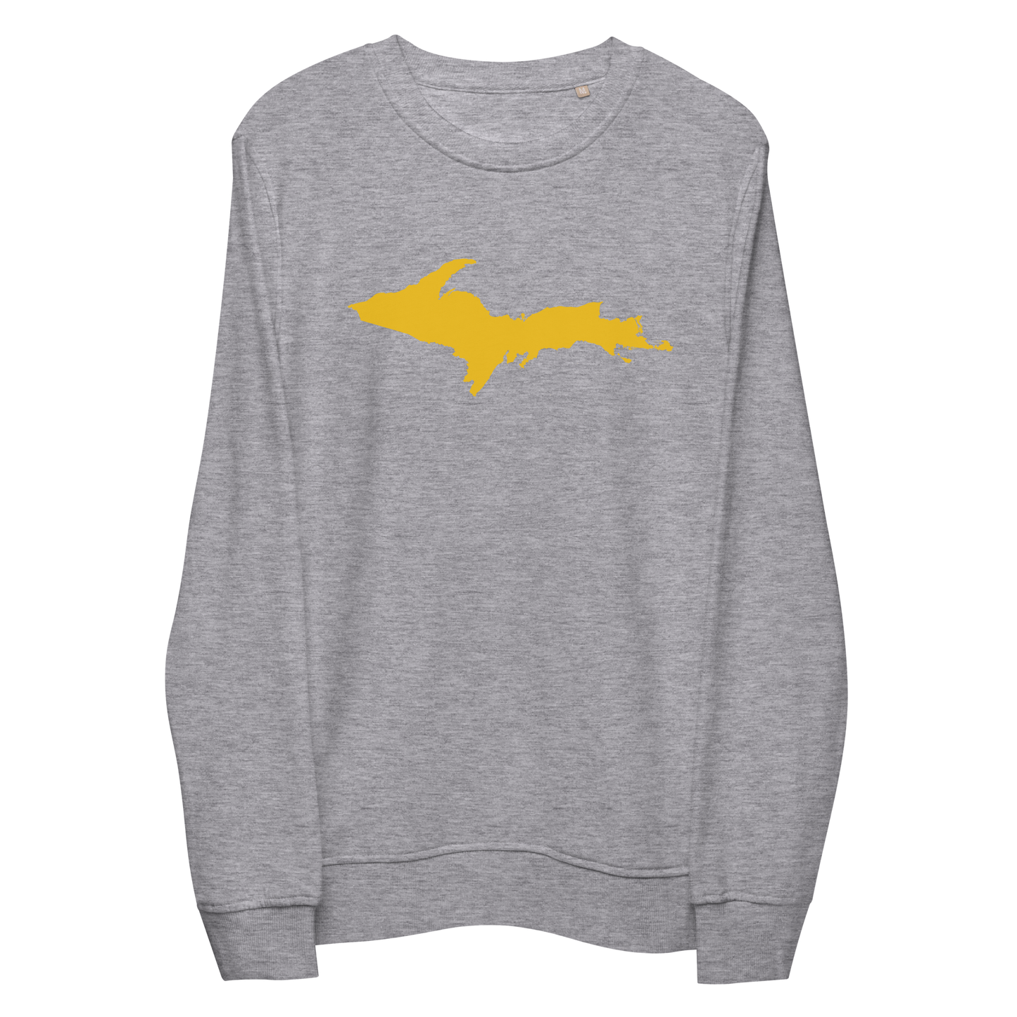 Michigan Upper Peninsula Organic Sweatshirt (w/ Gold UP Outline)