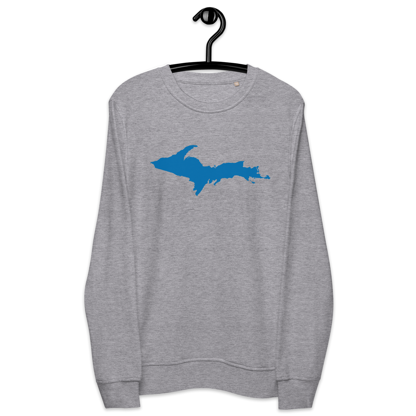 Michigan Upper Peninsula Organic Sweatshirt (w/ Azure UP Outline)