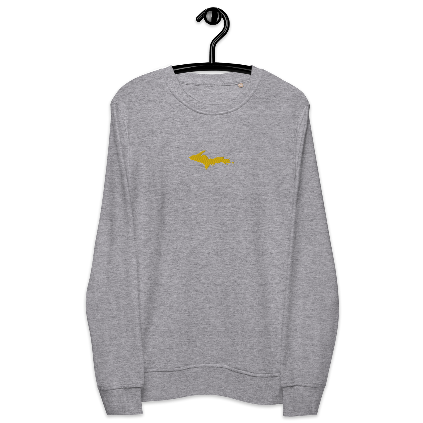 Michigan Upper Peninsula Sweatshirt (w/ Embroidered Gold UP Outline) | Unisex Organic