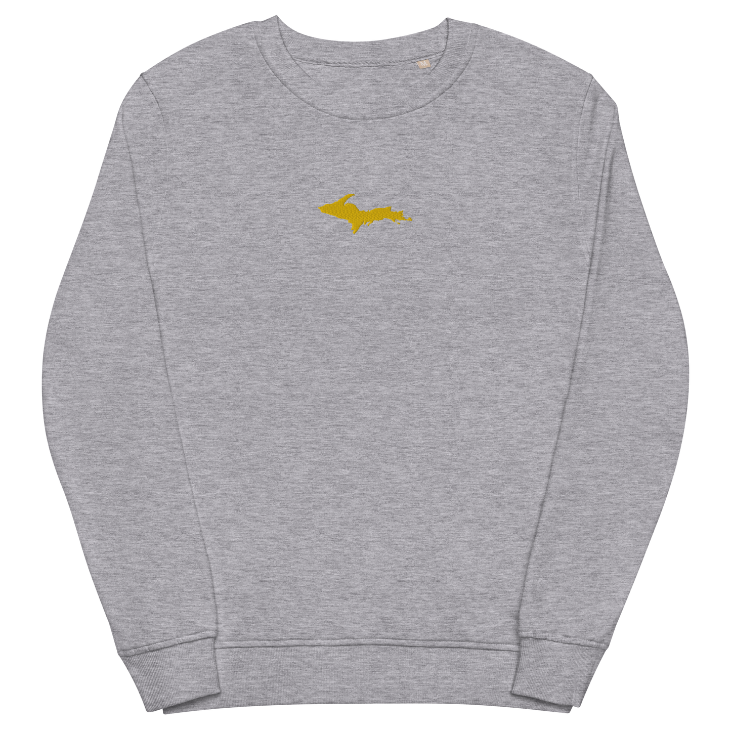 Michigan Upper Peninsula Sweatshirt (w/ Embroidered Gold UP Outline) | Unisex Organic