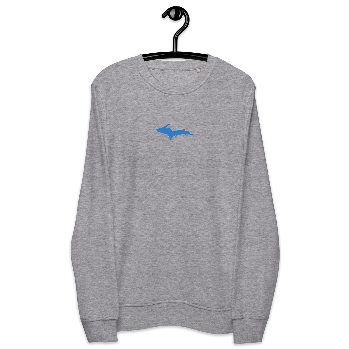 Michigan Upper Peninsula Sweatshirt (w/ Embroidered Azure UP Outline) | Unisex Organic