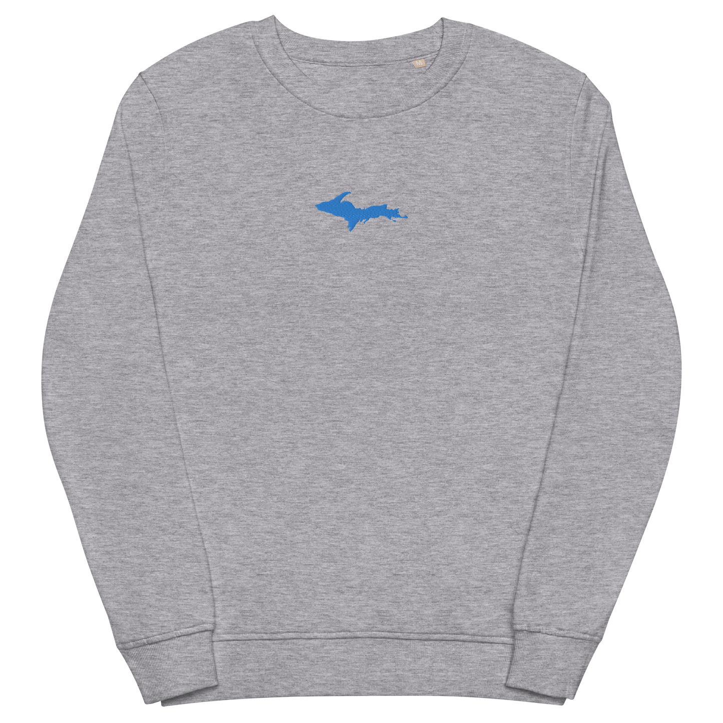 Michigan Upper Peninsula Sweatshirt (w/ Embroidered Azure UP Outline) | Unisex Organic