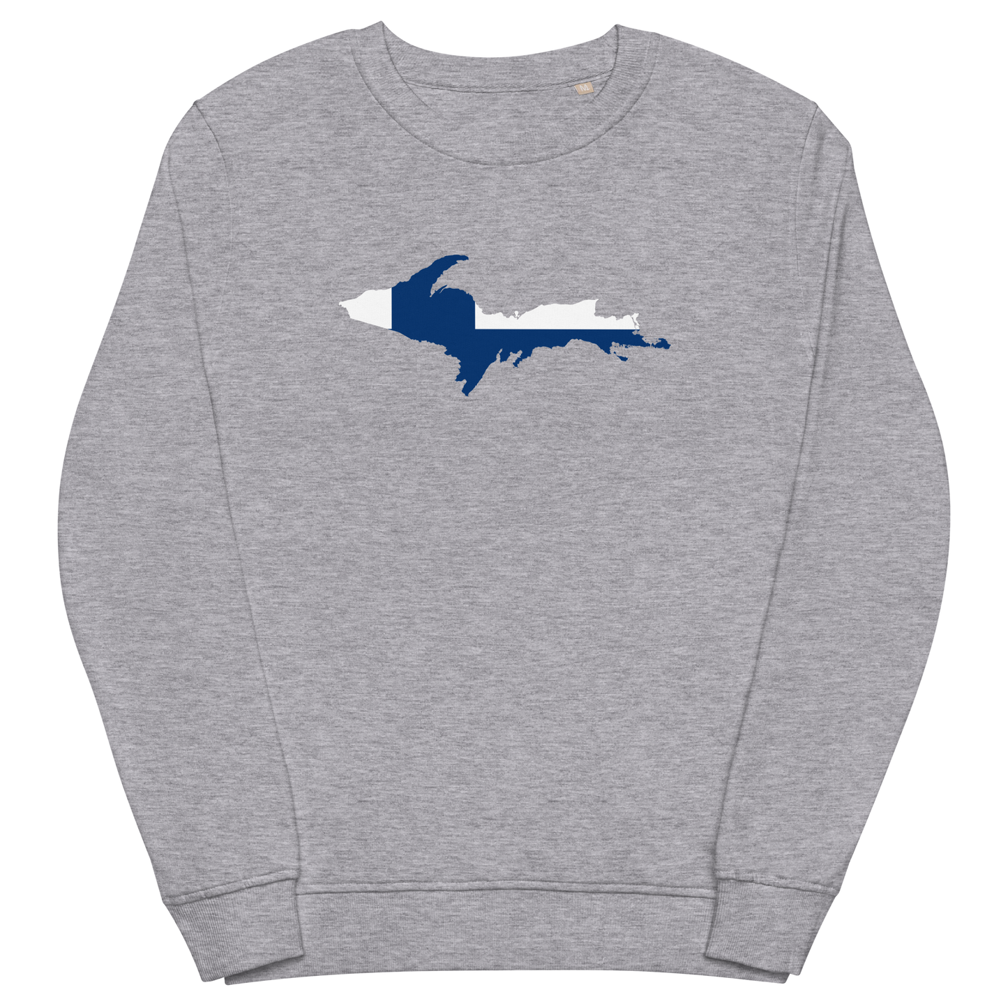 Michigan Upper Peninsula Sweatshirt (w/ UP Finland Flag Outline) | Unisex Organic