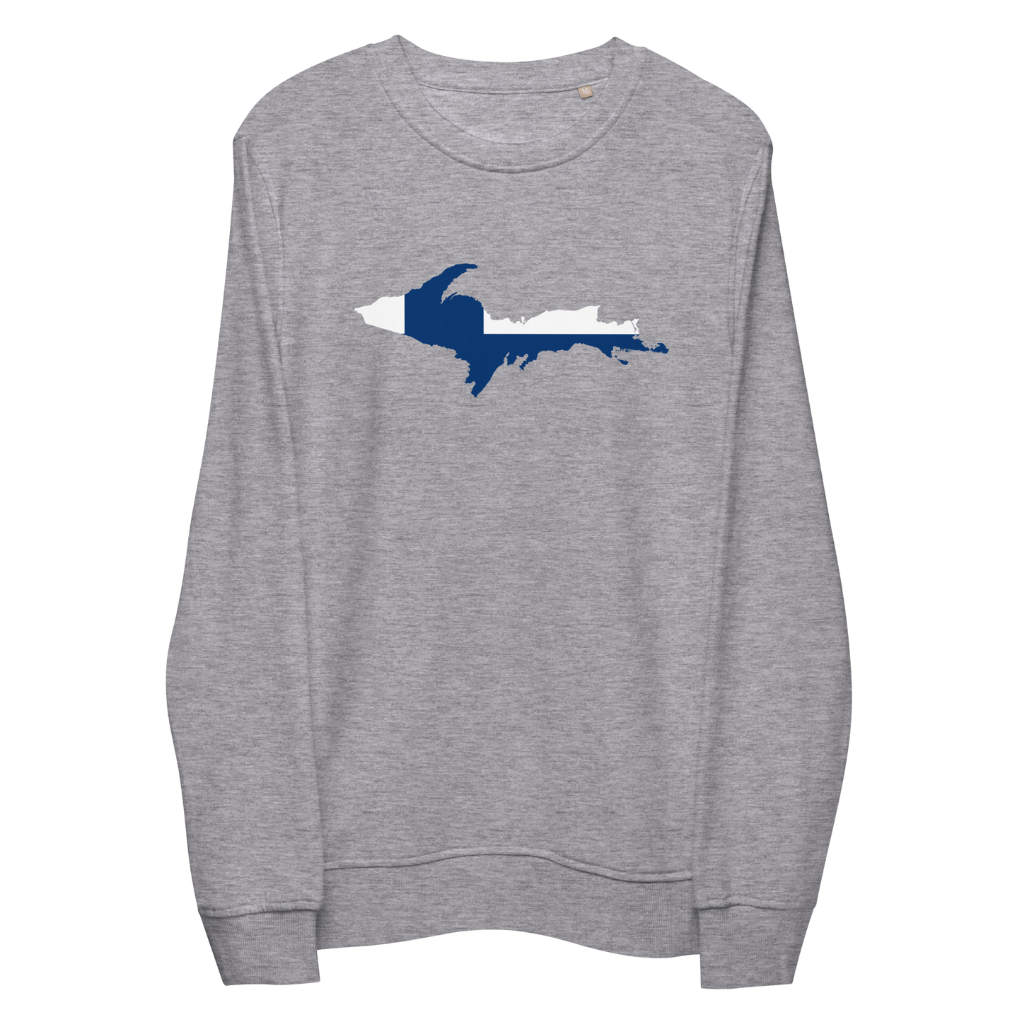 Michigan Upper Peninsula Sweatshirt (w/ UP Finland Flag Outline) | Unisex Organic