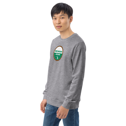 'Michigan Grown' Sweatshirt (Agricultural Certification Parody) | Unisex Organic