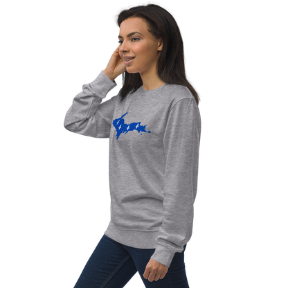 Michigan Upper Peninsula Sweatshirt (w/ UP Quebec Flag Outline) | Unisex Organic