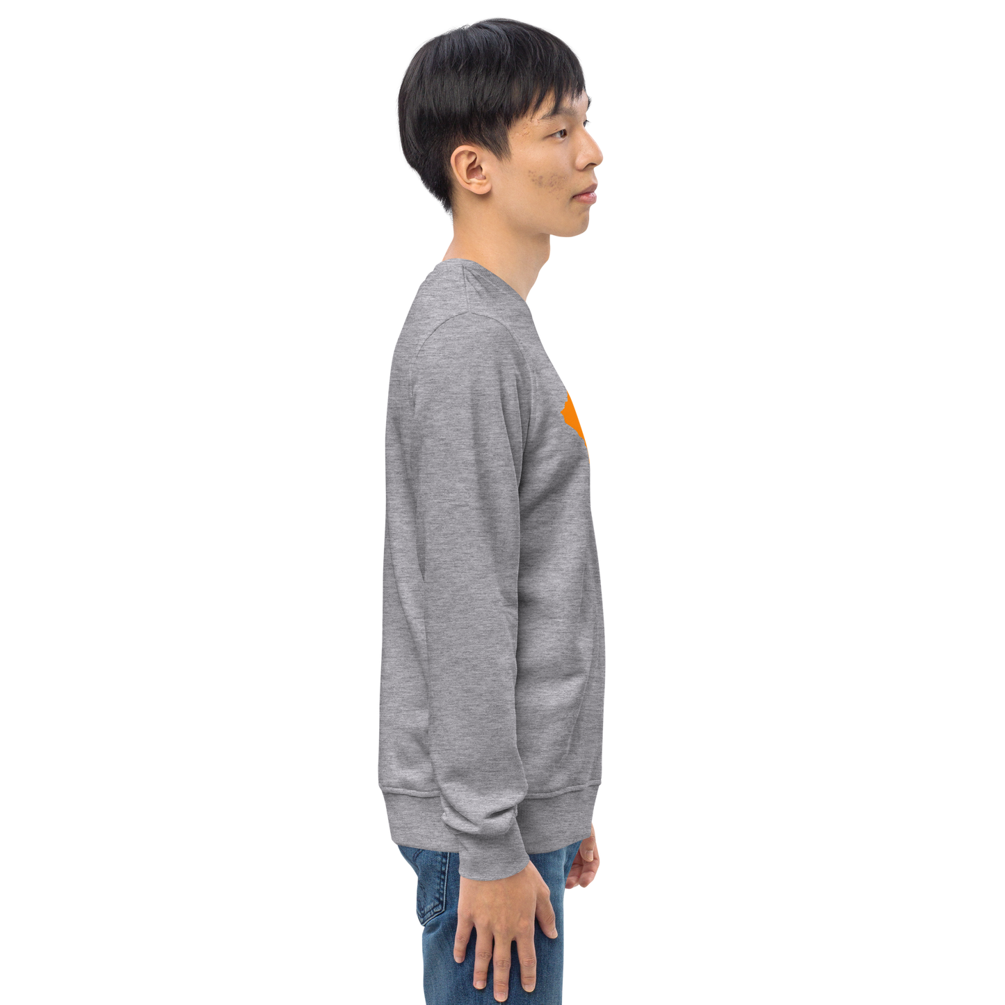 Michigan Upper Peninsula Organic Sweatshirt (w/ Orange UP Outline)