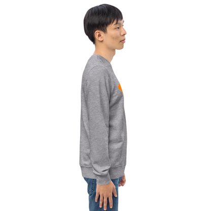 Michigan Upper Peninsula Organic Sweatshirt (w/ Orange UP Outline)