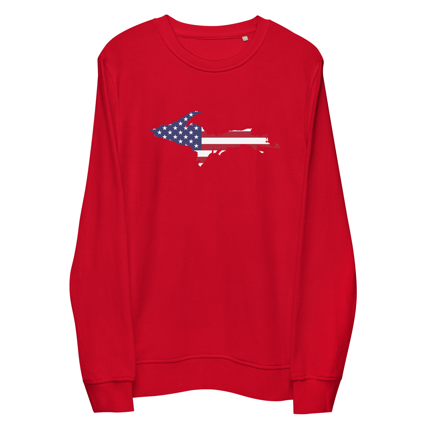 Michigan Upper Peninsula Organic Sweatshirt (w/ UP USA Flag Outline)