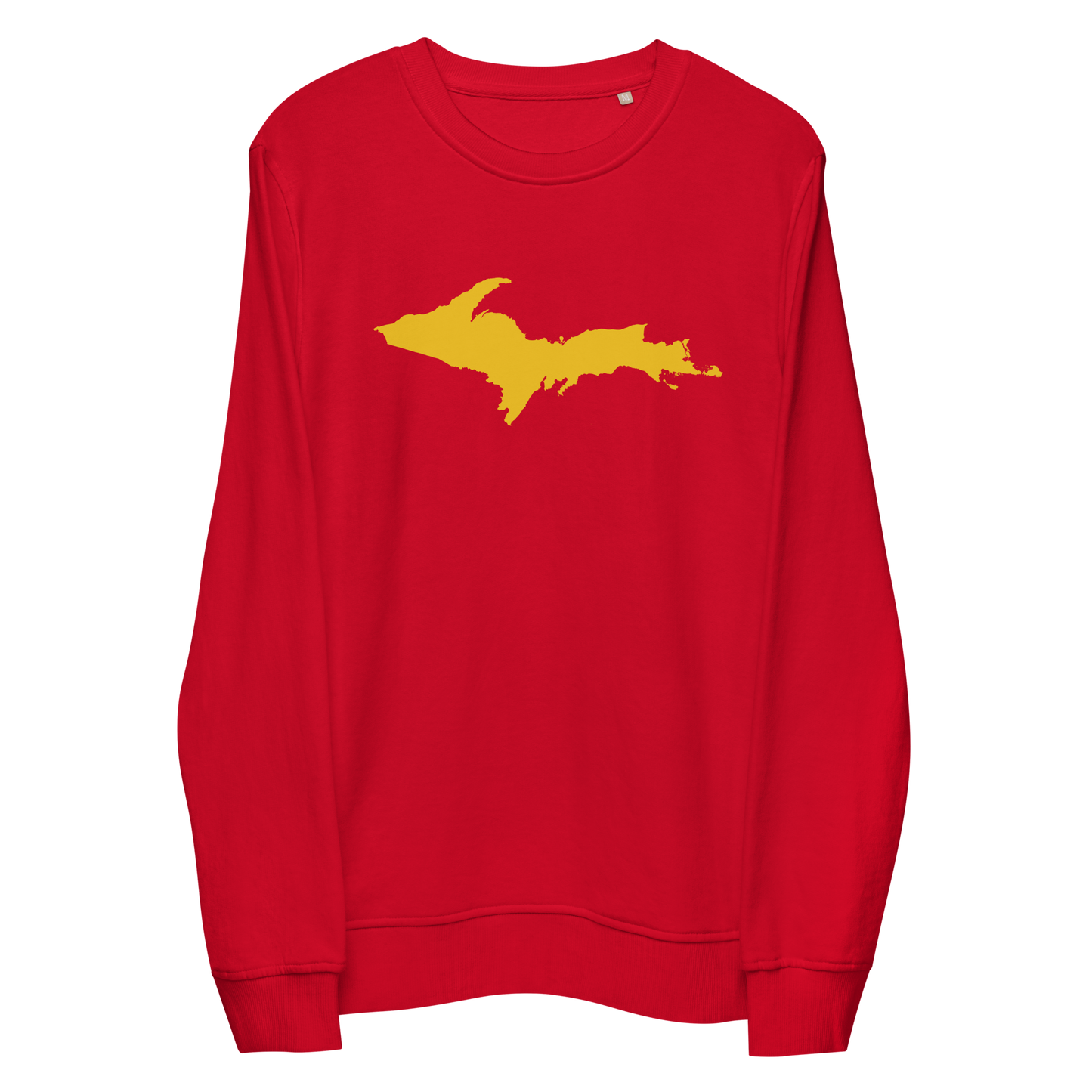 Michigan Upper Peninsula Organic Sweatshirt (w/ Gold UP Outline)