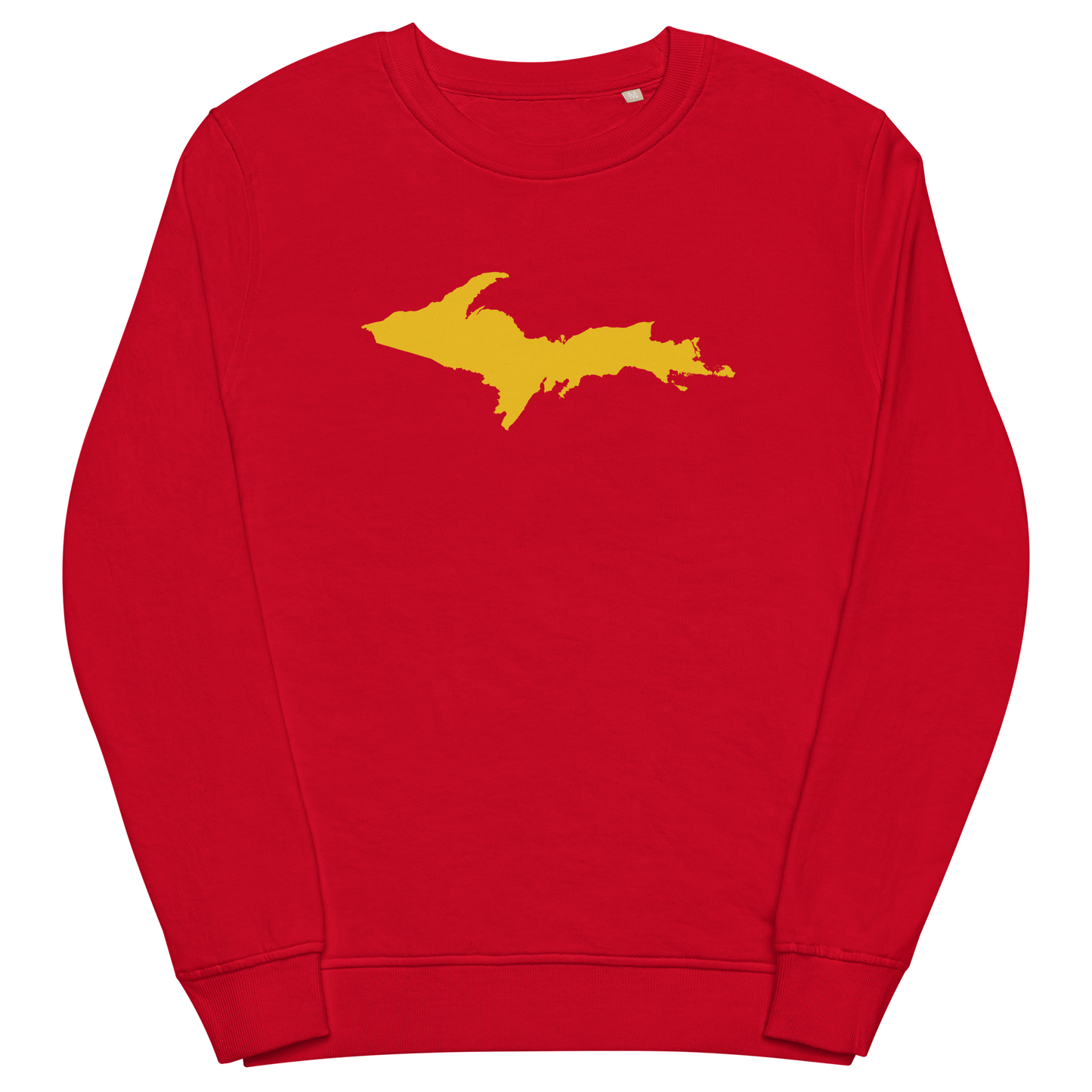 Michigan Upper Peninsula Organic Sweatshirt (w/ Gold UP Outline)